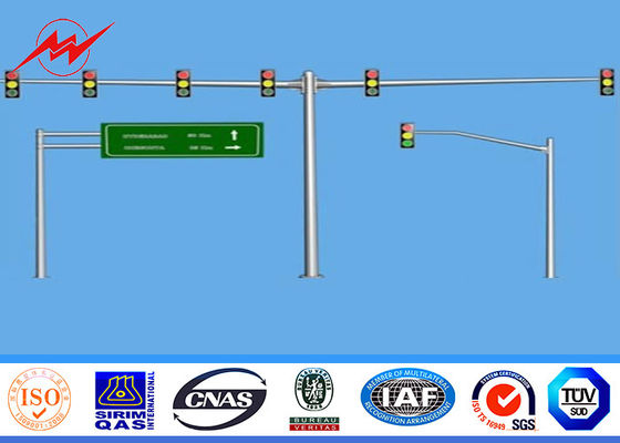 espessura galvanizada único suporte de pólo claro 3mm de rua do tráfego de 6m