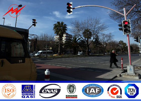 espessura galvanizada único suporte de pólo claro 3mm de rua do tráfego de 6m