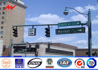 sinal pólo da via expressa de 3m, metal dobro pólos claros da passagem superior do suporte de 1500mm