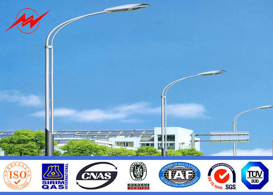 Multi lâmpada de rua solar tomada partido exterior Polo de polos claros de rua com o braço transversal de 2M