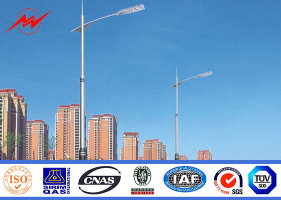 Multi lâmpada de rua solar tomada partido exterior Polo de polos claros de rua com o braço transversal de 2M