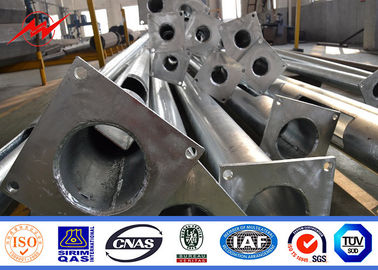 Rua tubular polo claro da borda da estrada de 69KV 11m com bandeira da propaganda