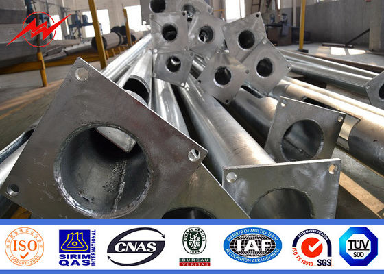 Rua solar polos claros do padrão de ISO, cor de aço tubular de Polo 6-15m personalizada