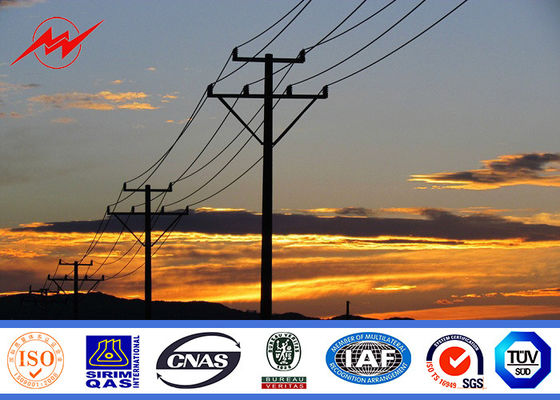 dados elétricos Pólo 10kv elástico reto do poder de Pólo do serviço de 12m - 550kv
