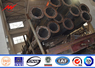 Rua tubular polo claro da borda da estrada de 69KV 11m com bandeira da propaganda