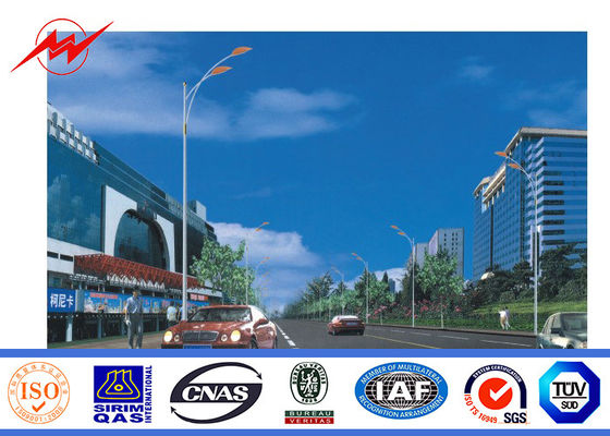 parque de estacionamento dobro pólo claro do braço 4mm de 12M com o braço transversal de 1.5M