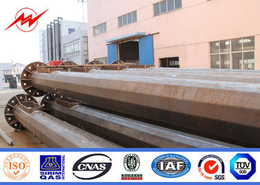 aço bonde galvanizado 1-30mm Polo para a transmissão de energia com flange e âncora Bol