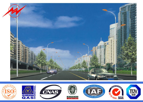 Estrada exterior que leve em volta de 9M Pólo tubular de aço com galvanização