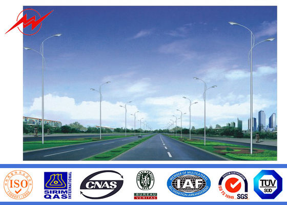 Estrada exterior que leve em volta de 9M Pólo tubular de aço com galvanização