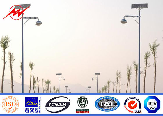 espessura dobro clara de pólo de iluminação 3mm do parque de estacionamento do braço de pólo 1m de rua da altura de 8m