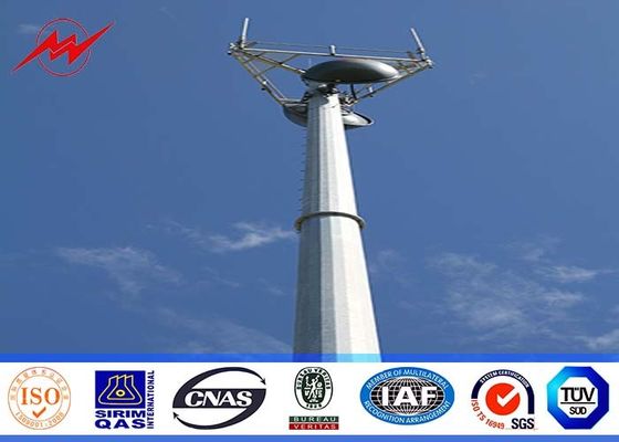 Forma cónica galvanizada profissional da mono torre de Pólo com parafuso de âncora