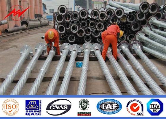 estacionamento comercial pólos claros da espessura de parede dos 10m 3mm para a iluminação de rua