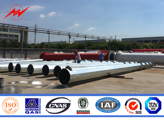 Da galvanização de aço do mergulho quente de Polo da corrente elétrica de Q345 GR65 transmissão de serviço público