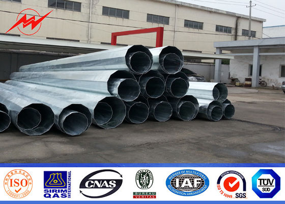 Tratamento de superfície da multi galvanização do mergulho quente de pólos de serviço público do metal 20KN do lado 55FT