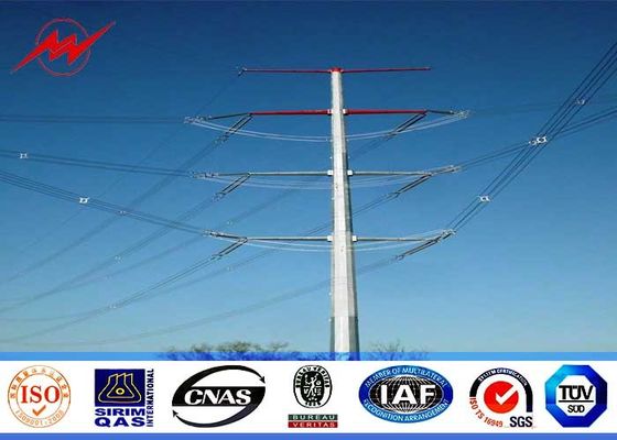 Polar de aço galvanizado a quente de 60 pés de comprimento 70 pés de 90 pés para distribuição de eletricidade