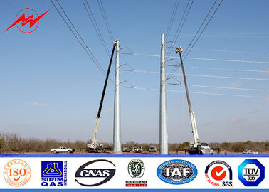 Cor personalizável para pó revestido poste de energia elétrica para transmissão de energia