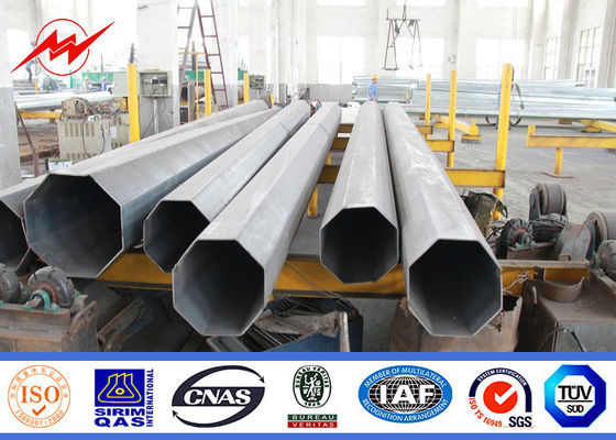 Pólo tubular de aço soldado estrutura com o tubular galvanizado do mergulho Q345 quente dos condutores 15m