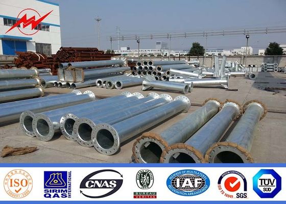 Pólo tubular de aço soldado estrutura com o tubular galvanizado do mergulho Q345 quente dos condutores 15m
