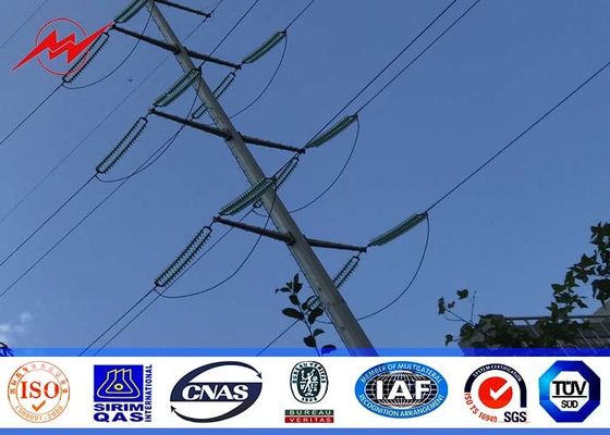 8 tomou partido carga de serviço público do rolamento de polos do metal de 8mm 14m a grande para a linha de transmissão de aço