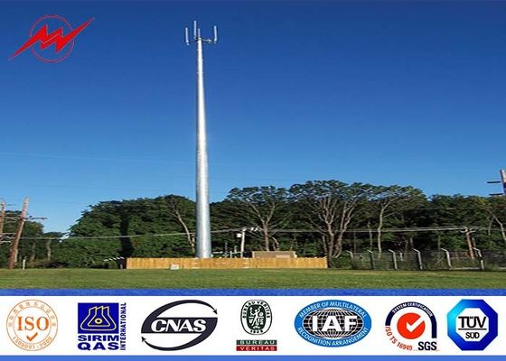 As seções de 90 Ft três galvanizaram a mono torre de Polo redonda com parafuso pisado galvanizado