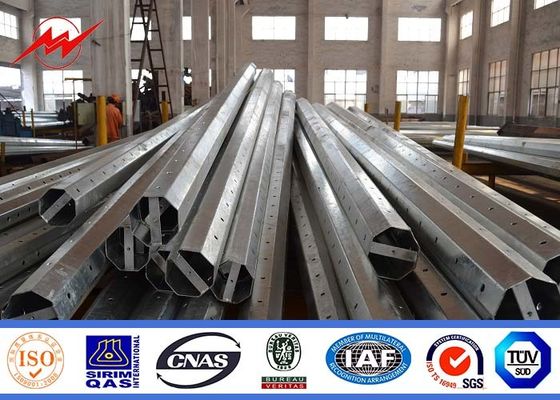 15m 8 lados Gr65 Electric Power galvanizado Polo tubular de aço Polo para a transmissão