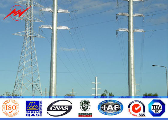 11.8M octogonal galvanizou a espessura da carga 3.5mm do rolamento de Polo 6.5KN da corrente elétrica