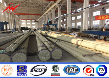 11m Q345 Pólos de Transmissão de Potência de Aço com Galvanização de 80-100μM