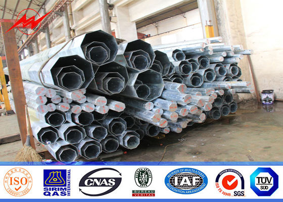 Alta tensão 115 quilovolts de forma octogonal de aço galvanizada de Polo com parafuso pisado