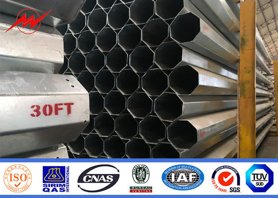 Q345 12M poligonal 6.5KN Polo tubular de aço com galvanização 15 anos de garantia