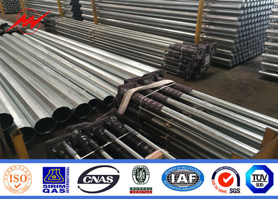 Q345 12M poligonal 6.5KN Polo tubular de aço com galvanização 15 anos de garantia