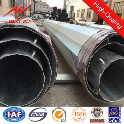 Poder 20KN polo de aço dodecagonal exterior de Gr65 24m para a transmissão de energia