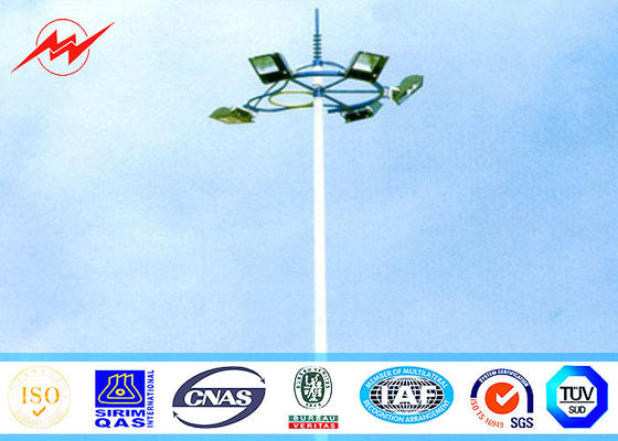 Costume alto 30M de polo claro da torre do mastro do futebol octogonal do estádio para o porto