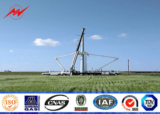 Pó de aço galvanizado para transmissão de linha de 33 KV com furos em ranhuras para parabraço de âncora