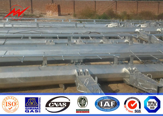 linha de transmissão 33kv polo de serviço público de aço de aço galvanizado Polo de encurtamento bonde