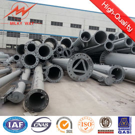 Pó de linha de energia de aço galvanizado cônico AWS D1.1 para pressão do vento de 220 km/h