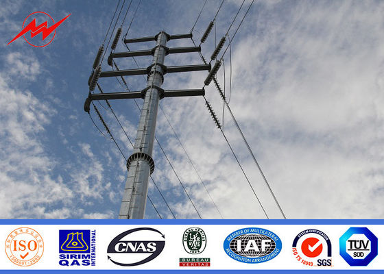 linha elétrica Polos de tratamento de superfície da galvanização 200Dan de 9m/aço tubular