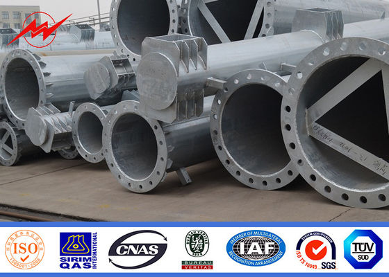 220KV 12.8m corrente elétrica Polo de 12 KN, linha de transmissão durável Polos