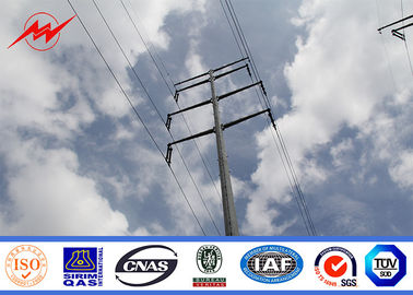 69KV corrente elétrica afilada poligonal galvanizada aço Polo para a linha de transmissão de alta tensão projeto