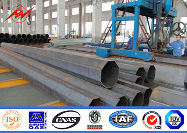 Poder de aço polo da distribuição 69kv 55ft com Galvaniztion e betume