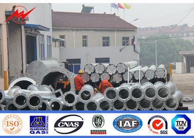 12m Polar de distribuição galvanizado Polar de potência de aço elétrico Braço cruzado
