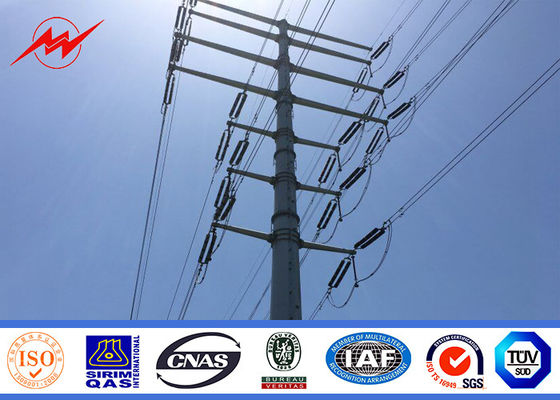 35FT Polo de aço de serviço público galvanizado enterrado direto para o GV da transmissão de energia