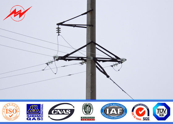 poder de aço polos AWS D 1,1 da galvanização do mergulho quente de 95FT NGCP Filipinas