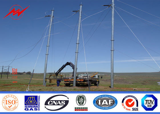 poder de aço polos AWS D 1,1 da galvanização do mergulho quente de 95FT NGCP Filipinas