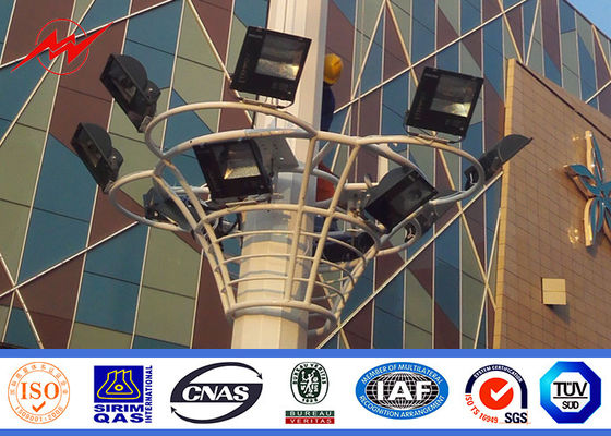 mastro alto galvanizado exterior polo claro de 30m para o estádio de futebol