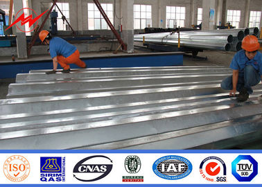 Linha de transmissão Polo de aço galvanizado 69kv do betume