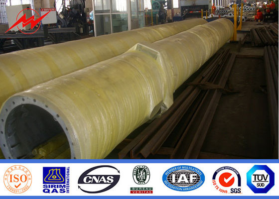 50ft galvanizou a distribuição Monopole exterior octogonal de uma comunicação da torre da pilha com galvanização 100 de Minimium