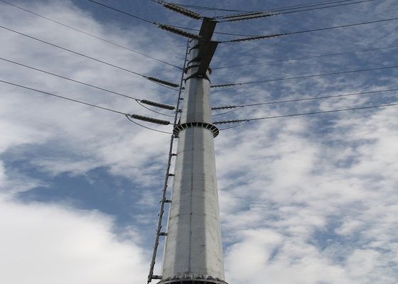 o poder de aço polo de 9m-1250Dan Eleactrical para 110kv cabografa +/--2% tolerância