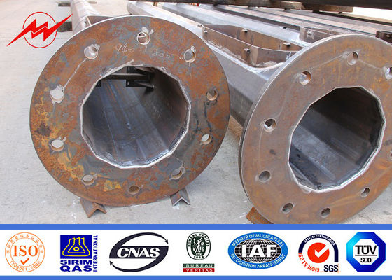 Torre clara do mastro alto de Monopostes, Polo tubular de aço galvanizado para a lâmpada