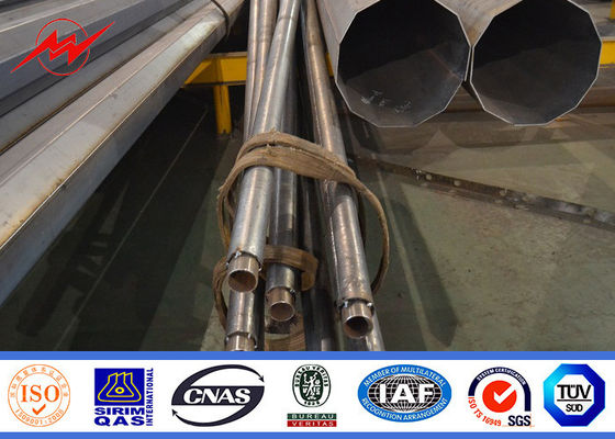 mergulho quente Polo de aço galvanizado de 8m, rua solar polos claros com material Q235