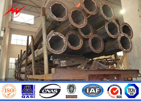 O mergulho quente galvanizou rua polos claros do braço Q235 de 12m a única para a iluminação da estrada